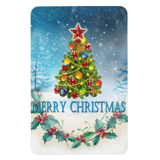 Magnet Flexible Carte de Joyeux Noël (Vertical)