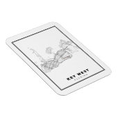 Magnet Flexible Carte de Key West (Côté Droit)