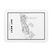 Magnet Flexible Carte de Key West (Horizontal)