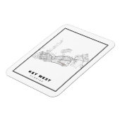 Magnet Flexible Carte de Key West (Côté Gauche)