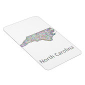 Magnet Flexible Carte de la Caroline du Nord (Côté Droit)