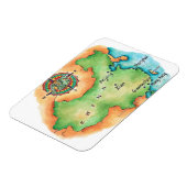 Magnet Flexible Carte de la Chine (Côté Gauche)