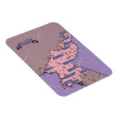 Magnet Flexible Carte de la Corée du Nord (Côté Droit)