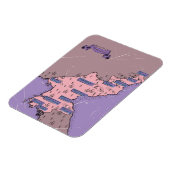 Magnet Flexible Carte de la Corée du Nord (Côté Gauche)