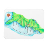 Magnet Flexible Carte de la côte Est américaine (Horizontal)