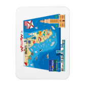 Magnet Flexible Carte de la Floride (Vertical)