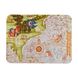 Magnet Flexible Carte de la Floride et des Antilles