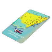 Magnet Flexible Carte de la Nouvelle-Galles du Sud Australie (Côté Gauche)