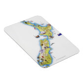 Magnet Flexible Carte de la Nouvelle-Zélande (Côté Droit)
