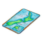 Magnet Flexible Carte de la Nouvelle-Zélande (Côté Gauche)