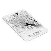 Magnet Flexible Carte de la ville de Baltimore (Côté Droit)