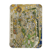 Magnet Flexible Carte de la ville de Québec (Vertical)