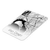 Magnet Flexible Carte de la ville de San Diego (Côté Gauche)
