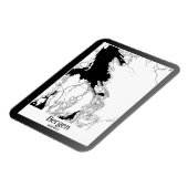 Magnet Flexible Carte de la ville moderne de Bergen Norvège (Côté Gauche)