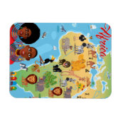 Magnet Flexible Carte de l'Afrique (Horizontal)