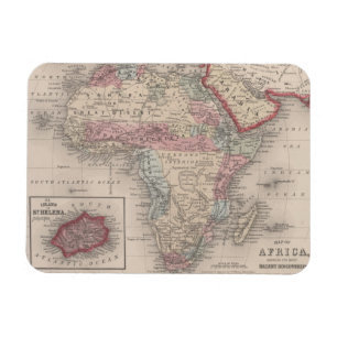 Magnet Flexible Carte de l'Afrique avec Sainte-Hélène