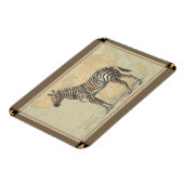 Magnet Flexible Carte de l'Afrique et un zèbre (Côté Gauche)