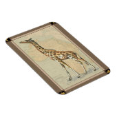 Magnet Flexible Carte de l'Afrique et une girafe (Côté Droit)