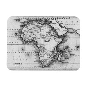 Magnet Flexible Carte de l'Afrique Gravé par Thomas Stirling