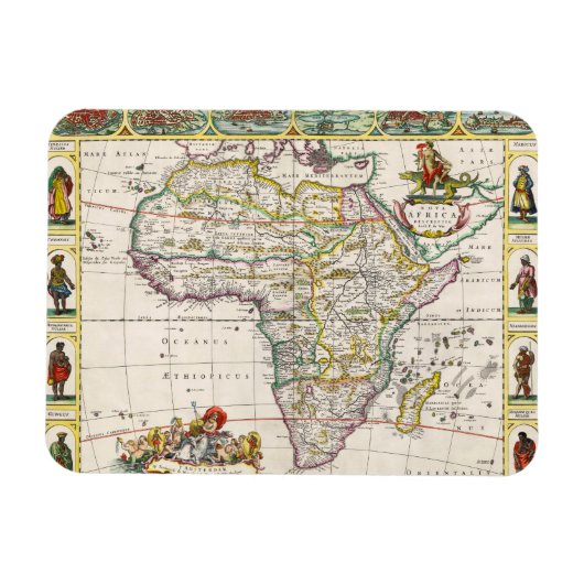 Magnet Flexible Carte de l'Afrique | Nouvelle-Afrique (Horizontal)