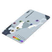Magnet Flexible Carte de l'Amérique centrale (Côté Gauche)
