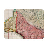 MAGNET FLEXIBLE CARTE DE L'AMÉRIQUE COLONIALE, 1733 (Horizontal)