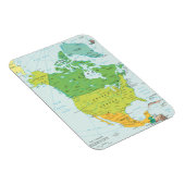 Magnet Flexible Carte de l'Amérique du Nord (Côté Droit)