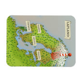 Magnet Flexible Carte de Laponie (Horizontal)