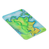 Magnet Flexible Carte de l'Asie (Côté Droit)