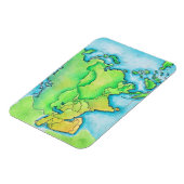 Magnet Flexible Carte de l'Asie (Côté Gauche)