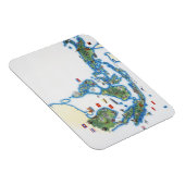 Magnet Flexible Carte de l'Asie du Sud-Est (Côté Droit)