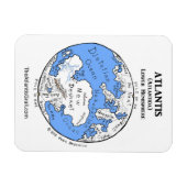 Magnet Flexible Carte de l'Atlantide - Hémisphère inférieur - Aima (Horizontal)