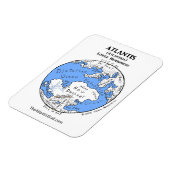 Magnet Flexible Carte de l'Atlantide - Hémisphère inférieur - Aima (Côté Gauche)