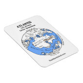 Magnet Flexible Carte de l'Atlantide - Hémisphère supérieur - Aima (Côté Droit)