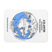 Magnet Flexible Carte de l'Atlantide - Hémisphère supérieur - Aima (Horizontal)