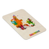 Magnet Flexible Carte de l'eau du Danemark (Côté Droit)