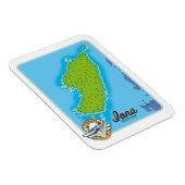 Magnet Flexible Carte de l'Écosse Iona (Côté Droit)