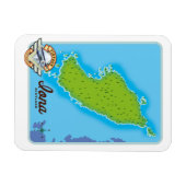 Magnet Flexible Carte de l'Écosse Iona (Horizontal)