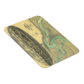 Magnet Flexible Carte de l'époque de la guerre civile de Vicksburg (Côté Droit)