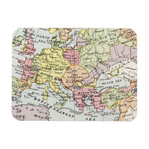 Magnet Flexible Carte de l'Europe la troisième croisade