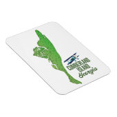 Magnet Flexible Carte de l'île de Cumberland (Côté Droit)