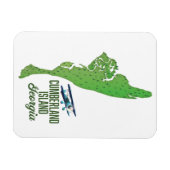 Magnet Flexible Carte de l'île de Cumberland (Horizontal)