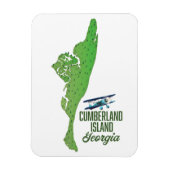 Magnet Flexible Carte de l'île de Cumberland (Vertical)