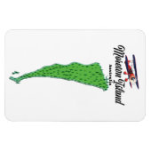 Magnet Flexible Carte de l'île de Moreton Australie (Horizontal)