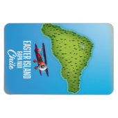 Magnet Flexible Carte de l'île de Pâques Rapa Nuii (Horizontal)