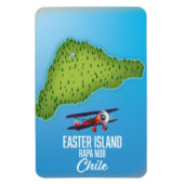 Magnet Flexible Carte de l'île de Pâques Rapa Nuii (Vertical)