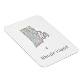 Magnet Flexible Carte de l'île de Rhode (Côté Droit)