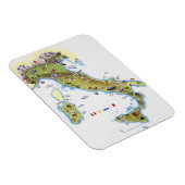 Magnet Flexible Carte de l'Italie (Côté Droit)