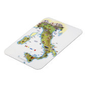 Magnet Flexible Carte de l'Italie (Côté Gauche)