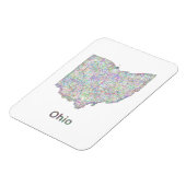 Magnet Flexible Carte de l'Ohio (Côté Gauche)